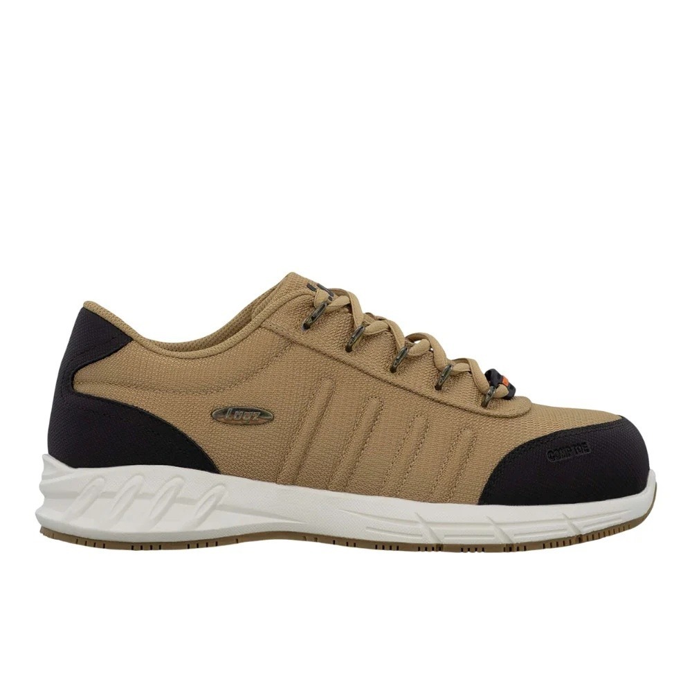 Lugz Grapple Mens Slip Resistant Composition Toe Work Shoes Tan Black 10.5 - Picture 3 of 4